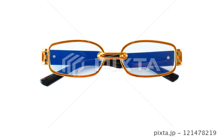 Modern and beauty fasion eye glasses on white background. Modern and beauty fasion eye glasses on white background. 121478219