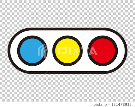 Illustration material of traffic light symbol Illustration material of traffic light symbol 121478935