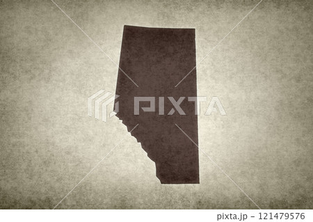 Map of the province of Alberta on a paper Map of the province of Alberta on a paper 121479576
