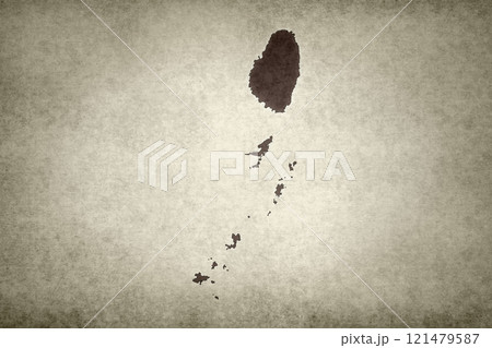 Map of Saint Vincent and the Grenadines on a paper Map of Saint Vincent and the Grenadines on a paper 121479587