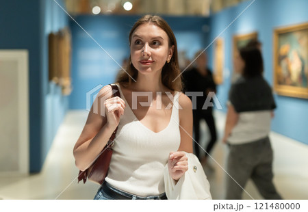 Young Woman in the Museum Young Woman in the Museum 121480000