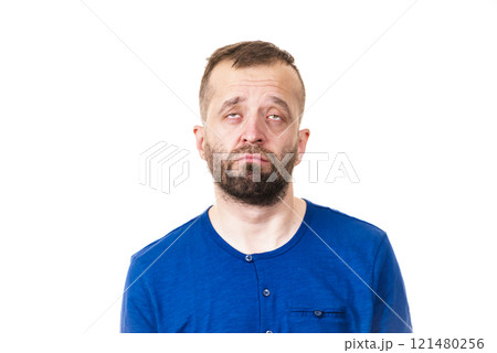 Sad worried adult man Sad worried adult man 121480256