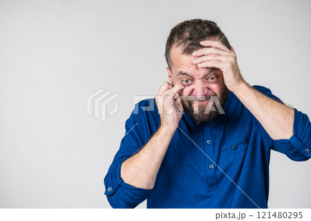 Crazy mad adult man Crazy mad adult man 121480295