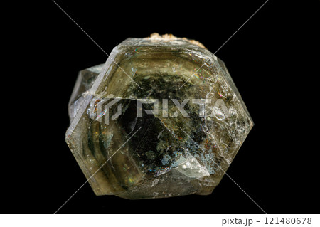 macro mineral stone Apatite on a black background macro mineral stone Apatite on a black background 121480678