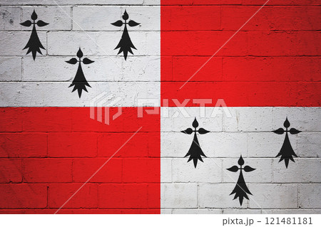 Flag of Bro-Zol painted on a wall 121481181