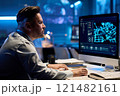 Learning data and clicking mouse 121482161