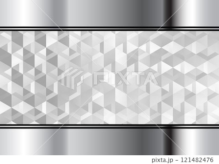 abstract geometric background with stainless steel 121482476