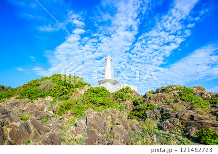 秋の薩摩長崎鼻灯台 鹿児島県指宿市 秋の薩摩長崎鼻灯台 鹿児島県指宿市 121482723