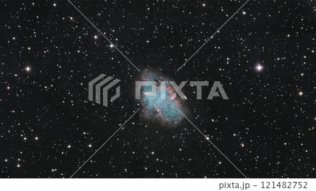 The Crab Nebula M1 is a supernova remnant in the constellation of Taurus. 121482752