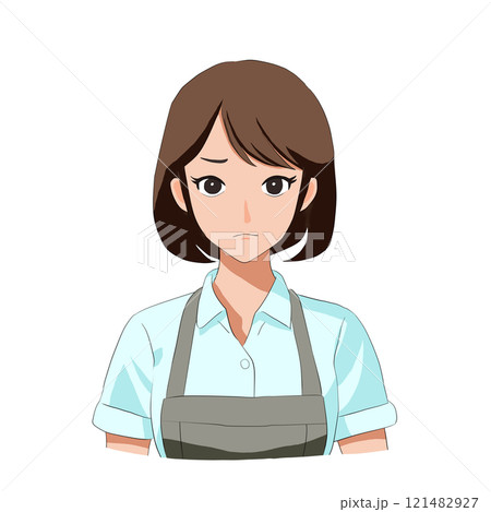 不愛想な女性店員 121482927