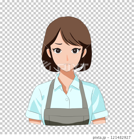 不愛想な女性店員 121482927