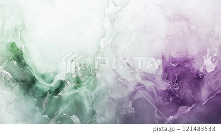 水彩画風の煙 121483533