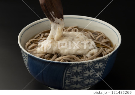 山かけ蕎麦 とろろ蕎麦　温蕎麦にとろろをかける 121485269