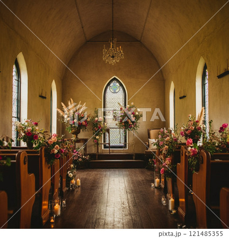 結婚式場のチャペル 結婚式場のチャペル 121485355