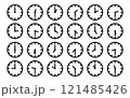 時計のイラストセット 121485426