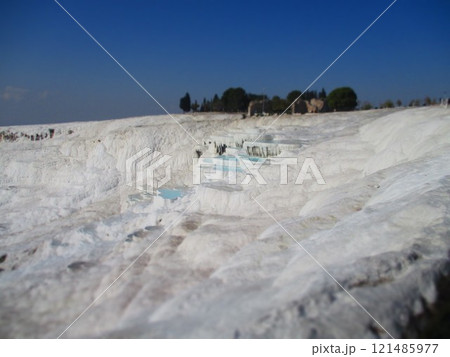 トルコ パムッカレ ジオラマ風 トルコ パムッカレ ジオラマ風 121485977