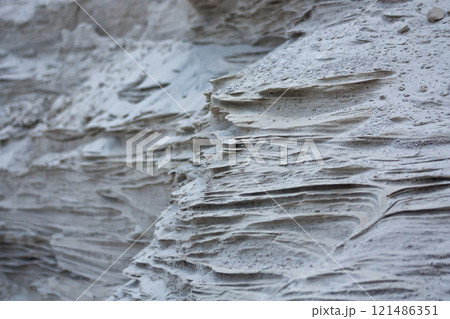 Close-up dunes of white sand in the desert Close-up dunes of white sand in the desert 121486351