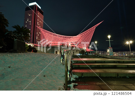 2023/01/24　神戸市内での珍しい雪景色 121486504