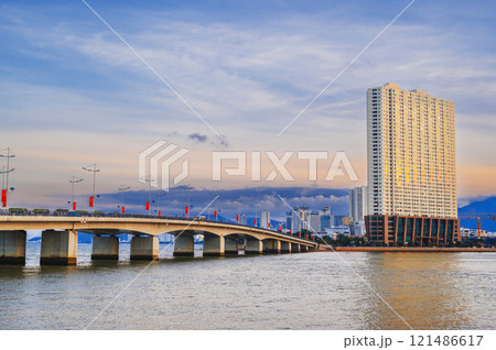 View of Nha Trang and the bridge over the Kai River View of Nha Trang and the bridge over the Kai River 121486617