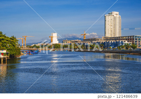 Urban view in north district of Nha Trang city, Vietnam 121486639