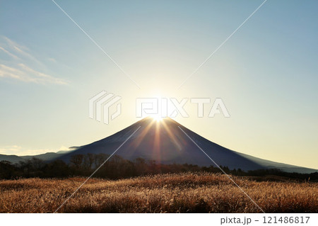 ダイヤモンド富士 121486817