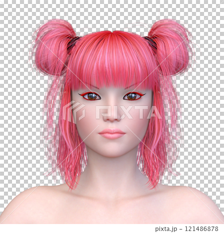 Close-up of a woman's face 121486878