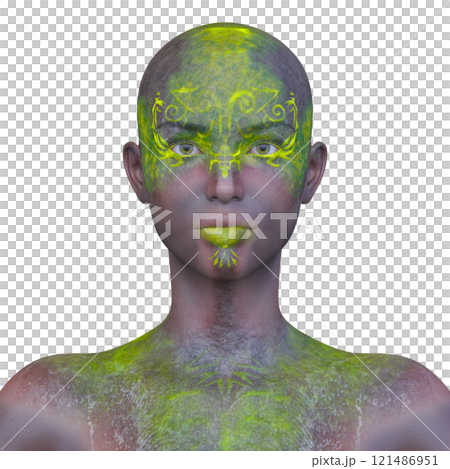 Close-up of a woman's face 121486951