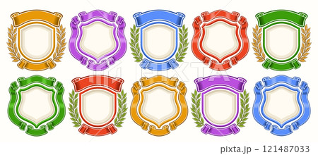 Vector Blazon Set Vector Blazon Set 121487033