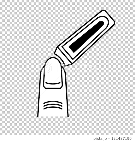 爪切りで爪を切る 121487190