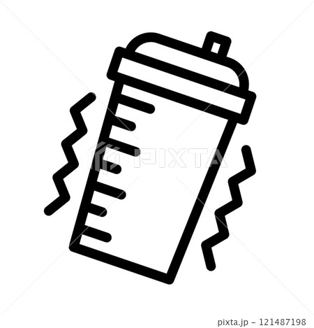 プロテインシェイカーのシェイクアイコン プロテインシェイカーのシェイクアイコン 121487198