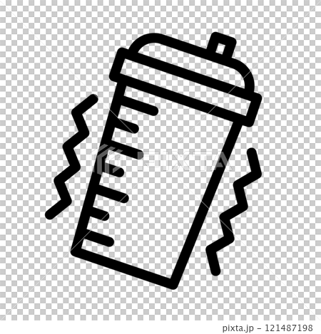 プロテインシェイカーのシェイクアイコン プロテインシェイカーのシェイクアイコン 121487198