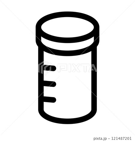 シンプルなプロテインシェイカーのアイコン 121487201