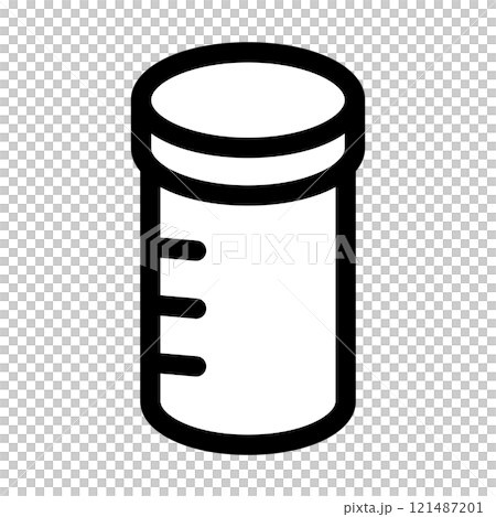 シンプルなプロテインシェイカーのアイコン 121487201