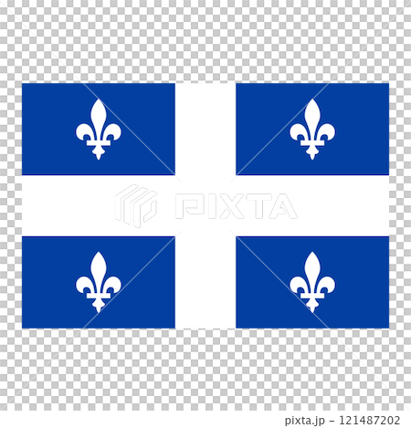 ケベック州の旗のアイコン 121487202