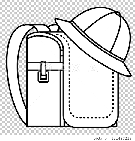 School bag and hat School bag and hat 121487215