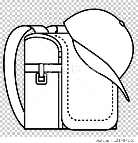School bag and hat School bag and hat 121487216