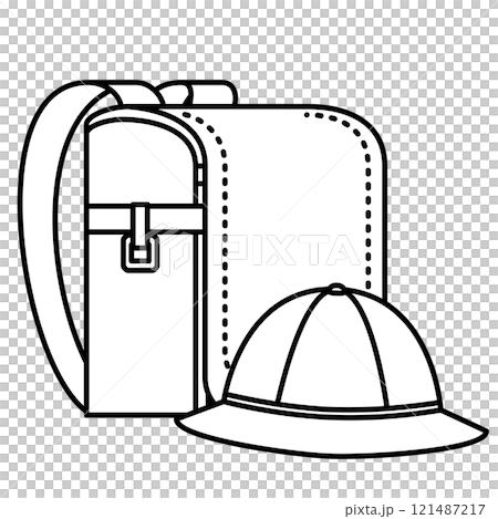 School bag and hat School bag and hat 121487217