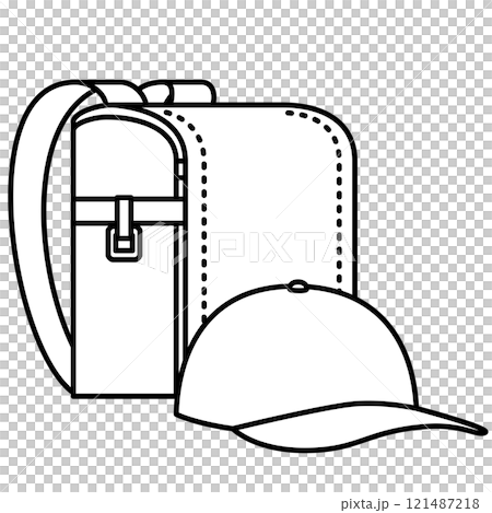 School bag and hat School bag and hat 121487218