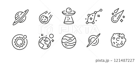 Space Icons Set Space Icons Set 121487227