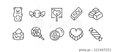 Sweet Icons Set Sweet Icons Set 121487251