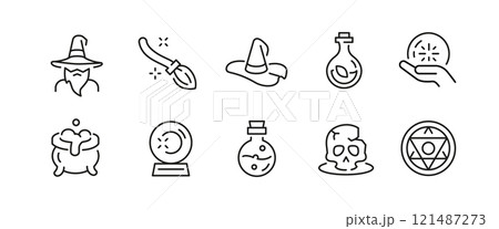 Magic Icons Set 121487273