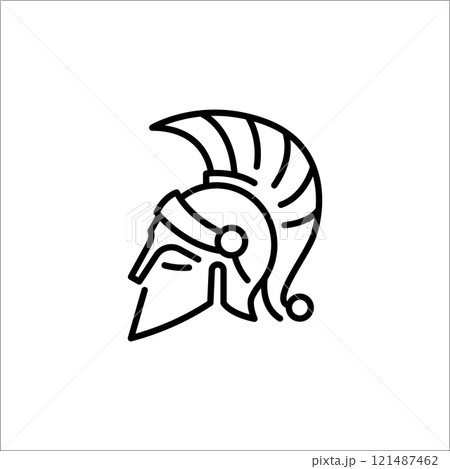 Ancient helmet icon 121487462