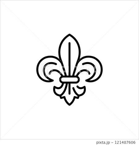 Fleur-de-Lis Icon 121487606