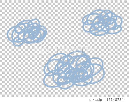 Hand-drawn cute fuzzy mark set: sadness, garbage, dust Hand-drawn cute fuzzy mark set: sadness, garbage, dust 121487844