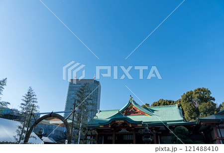 山王日枝神社周辺を散策 冬晴れの青空 東京都千代田区永田町2丁目 山王日枝神社周辺を散策 冬晴れの青空 東京都千代田区永田町2丁目 121488410