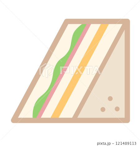 サンドイッチのアイコン 121489113