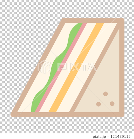 サンドイッチのアイコン 121489113