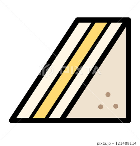 サンドイッチのアイコン 121489114