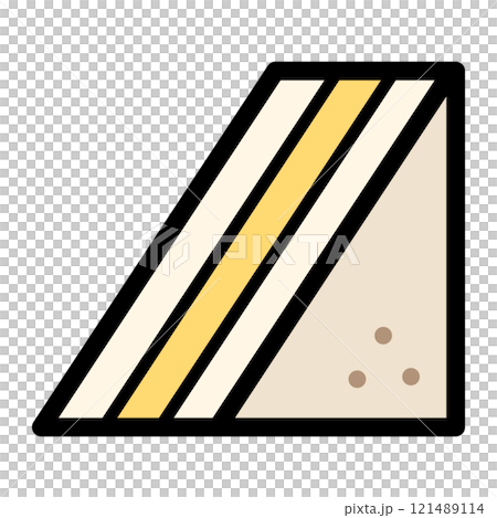 サンドイッチのアイコン 121489114