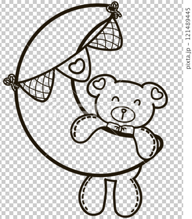 Minimalist Outline Drawing of a babe bear Elegant Design set, Cute hand drawn. Minimalist Outline Drawing of a babe bear Elegant Design set, Cute hand drawn. 121489445